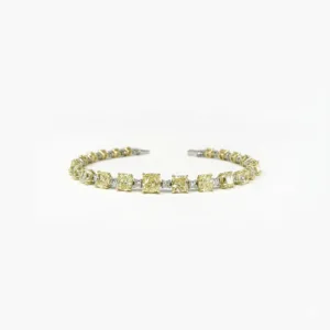 18K Mix Fancy Yellow Diamond Bracelet