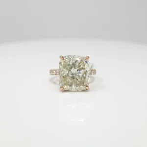 10.01 Carat Cushion Diamond Ring