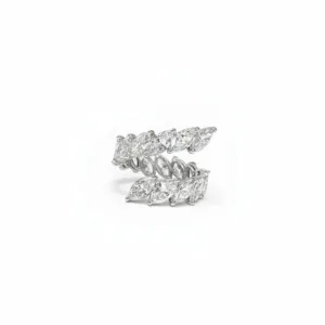 5.53 Carat Spiral Marquise Diamond Ring