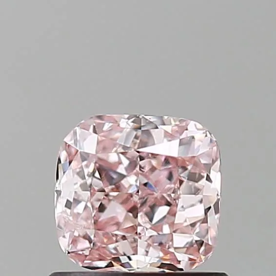 0.71 Carat Fancy Light Pink Pink Brown SI2 CUSHION MODIFIED Diamond