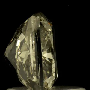 1.5 Carat Cushion Brilliant Fancy Yellow I1 Natural Diamond