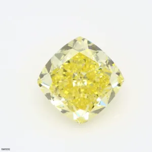 5.63 Carat Cushion Brilliant Fancy Intense Yellow VS2 Natural Diamond