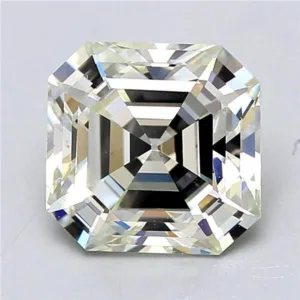 1.72 Carat Square Emerald Faint Yellow Green VS1 Natural Diamond