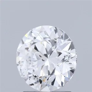 2.02 Carat Round D SI2 Natural Diamond