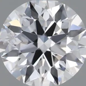 0.35 Carat Round D SI2 Natural Diamond