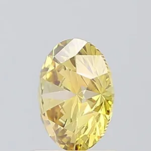 1.07 Carat Round Fancy Intense Yellow VVS2 Lab Diamond