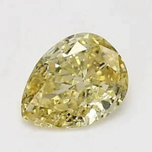 1.01 Carat Pear Yellow I1 Natural Diamond