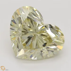 5.02 Carat Heart Fancy Light Yellow VS1 Natural Diamond