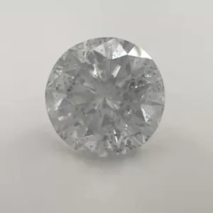 2.7 Carat Round Faint Gray I3 Natural Diamond
