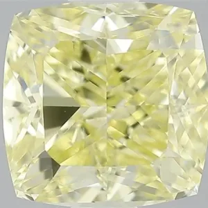 1 Carat Fancy Yellow SI1 CUSHION MODIFIED Diamond