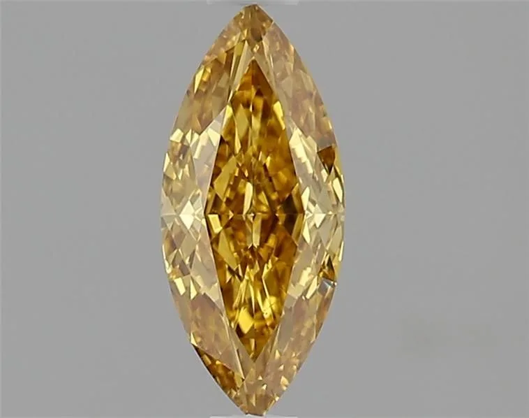 0.53 Carat Marquise Fancy Deep Yellow VS2 Natural Diamond 1 0.53 Carat Marquise Fancy Deep Yellow VS2 Natural Diamond