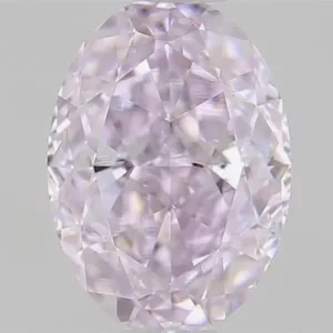 0.71 Carat Fancy Light Purplish Pink VS2 OVAL Diamond
