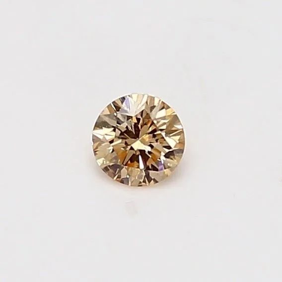 0.18 Carat Round Fancy Brown Natural Diamond
