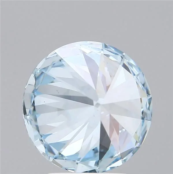 3.62 Carat Round Fancy Vivid Blue VS1 Lab Diamond