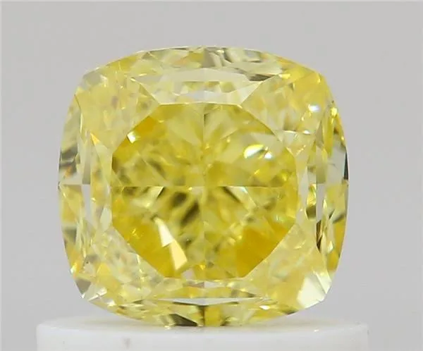1 Carat Cushion Brilliant Fancy Intense Yellow SI1 Natural Diamond 1 1 Carat Cushion Brilliant Fancy Intense Yellow SI1 Natural Diamond