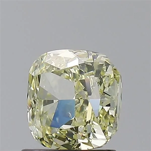 1.22 Carat Cushion Brilliant Fancy Light Yellow SI2 Natural Diamond