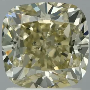 1.79 Carat Cushion Modified Fancy Yellow SI2 Natural Diamond
