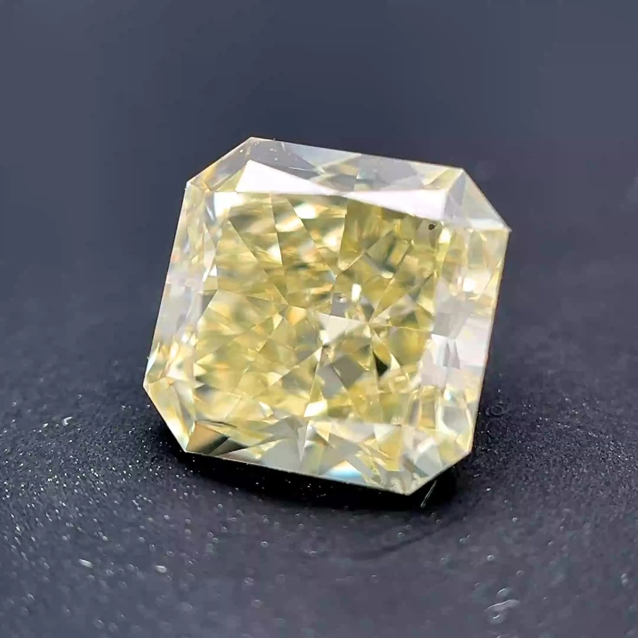 2.04 Carat Radiant Fancy Yellow SI1 Natural Diamond