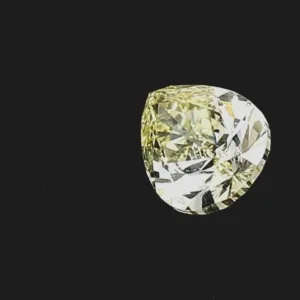 0.66 Carat Pear Fancy Yellow VS1 Natural Diamond