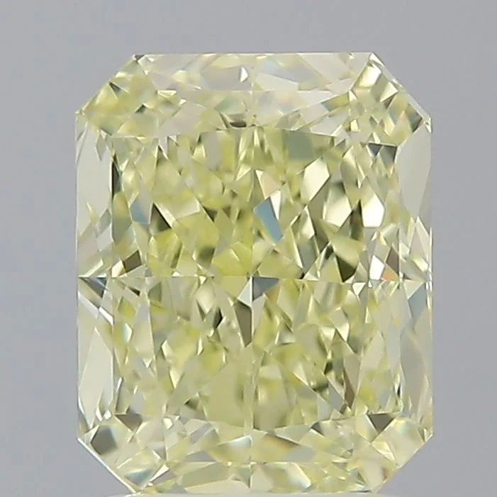 2.01 Carat Radiant Fancy Yellow VVS1 Natural Diamond