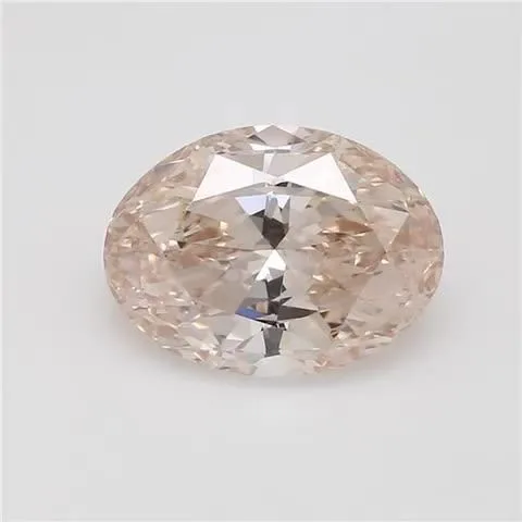 5.59 Carat Oval Fancy Pink Brown SI1 Natural Diamond