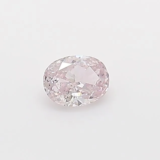 0.17 Carat Oval Fancy Light Pink SI2 Natural Diamond