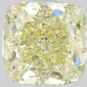 1.12 Carat Cushion Brilliant Fancy Yellow VVS2 Natural Diamond