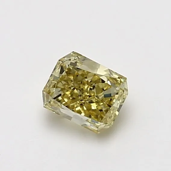 0.75 Carat Radiant Fancy Yellow VS1 Natural Diamond