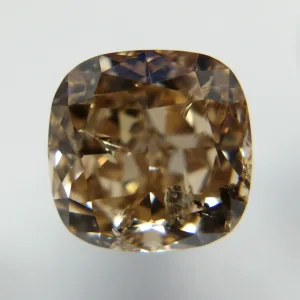 2.03 Carat Cushion Modified Fancy Brown Yellow Natural Diamond