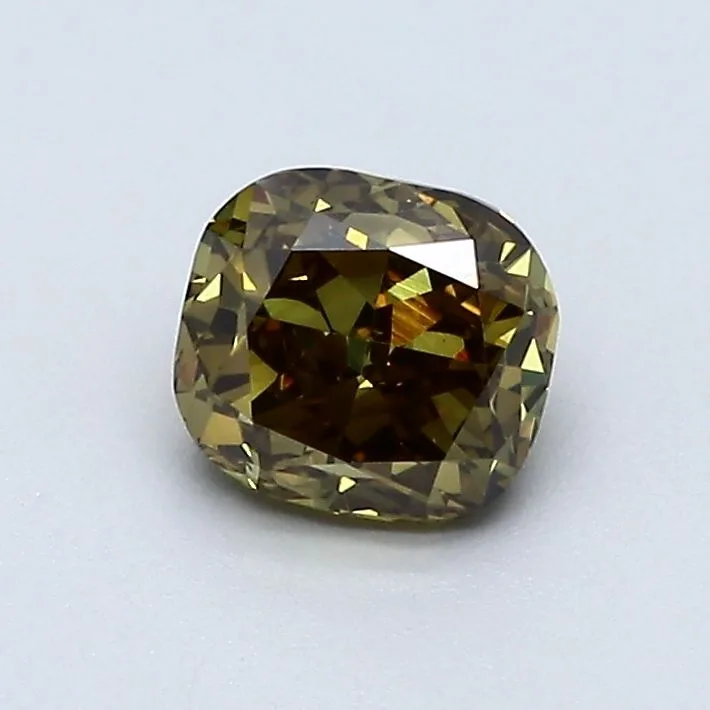 0.8 Carat Cushion Brilliant Fancy Deep Pink VS2 Natural Diamond