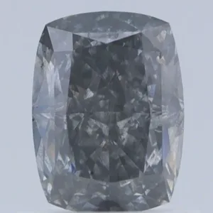 1.03 Carat Cushion Brilliant Fancy Gray I2 Natural Diamond