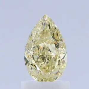 1.08 Carat Pear Fancy Light Yellow VS1 Natural Diamond