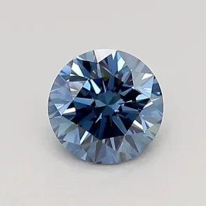 0.55 Carat Round Fancy Deep Blue VS1 Lab Diamond