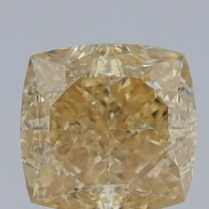 1.11 Carat Cushion Brilliant Fancy Yellow VVS2 Natural Diamond