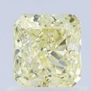 1.01 Carat Radiant Fancy Light Yellow VS2 Natural Diamond