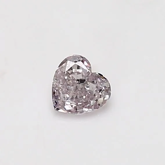 0.24 Carat Heart Fancy Light Brown Pink SI2 Natural Diamond