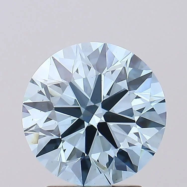 2.51 Carat Round Fancy Intense Blue VS1 Lab Diamond