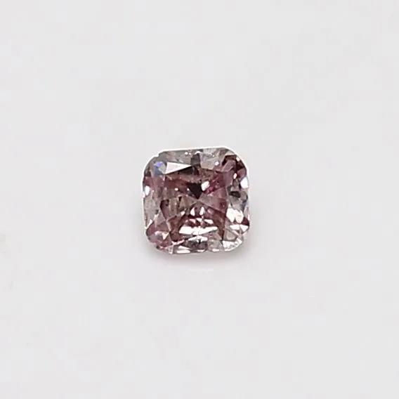 0.12 Carat Cushion Brilliant Fancy Pink Natural Diamond