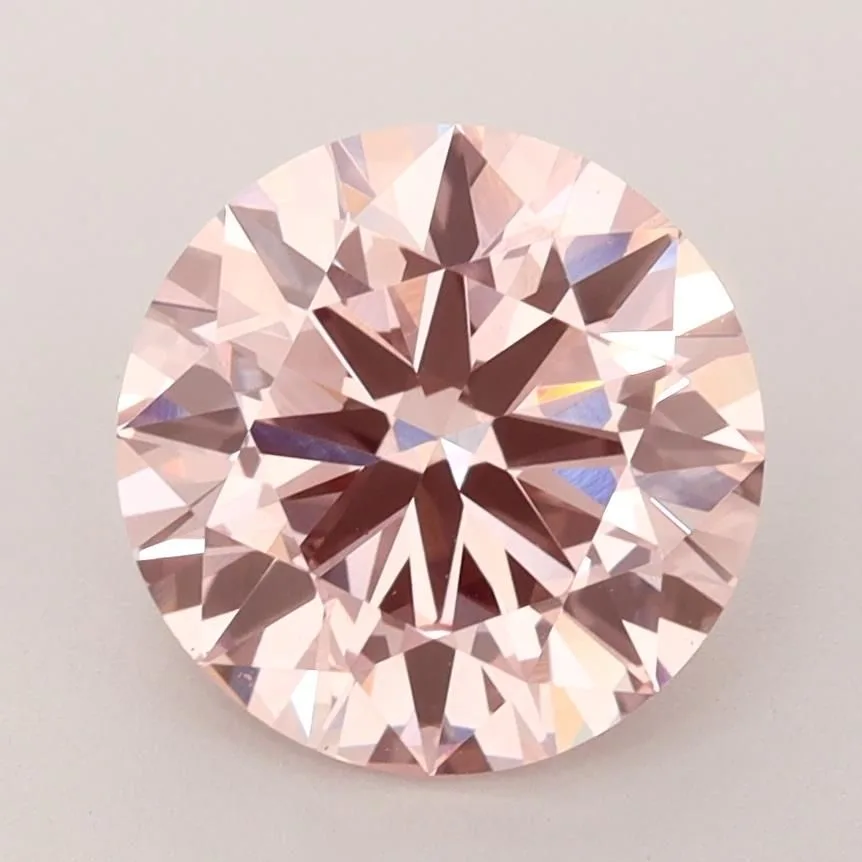 3 Carat Round Fancy Intense Pink VS2 Lab Diamond 1 3 Carat Round Fancy Intense Pink VS2 Lab Diamond