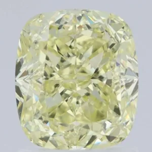 1.65 Carat Cushion Modified Fancy Light Yellow VS2 Natural Diamond