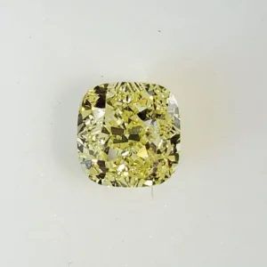 1.52 Carat Cushion Modified Fancy Yellow SI1 Natural Diamond