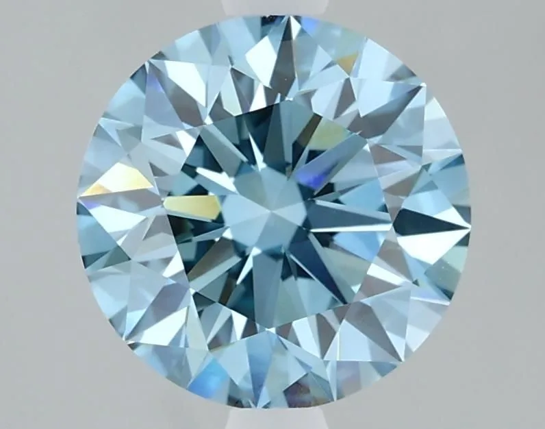 2.1 Carat Round Fancy Vivid Blue VVS2 Lab Diamond 1 2.1 Carat Fancy Vivid Blue VVS2 ROUND Lab Diamond