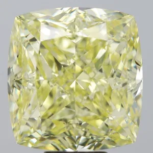 13.77 Carat Cushion Modified Fancy Intense Yellow VVS2 Natural Diamond