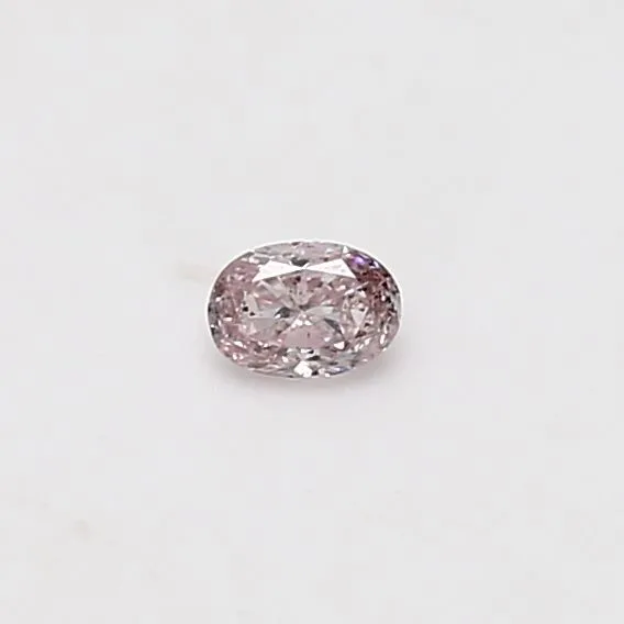 0.11 Carat Oval Fancy Pink Natural Diamond
