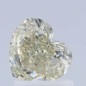 1.06 Carat Heart Fancy Light Yellow VS2 Natural Diamond