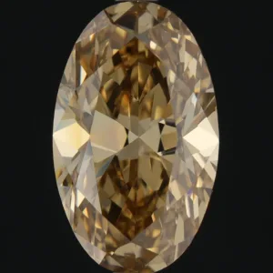 2.51 Carat Oval Fancy Brown Yellow SI2 Natural Diamond