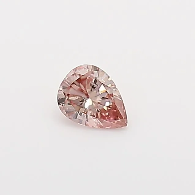 0.1 Carat Pear Fancy Pink Natural Diamond