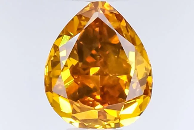 0.49 Carat Pear Fancy Deep Yellow SI2 Natural Diamond 1 0.49 Carat Pear Fancy Deep Yellow SI2 Natural Diamond