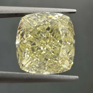 5.04 Carat Cushion Brilliant Fancy Yellow VS2 Natural Diamond