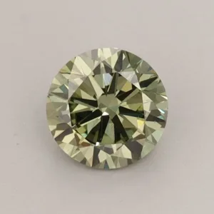 0.7 Carat Round Fancy Vivid Green VS1 Lab Diamond